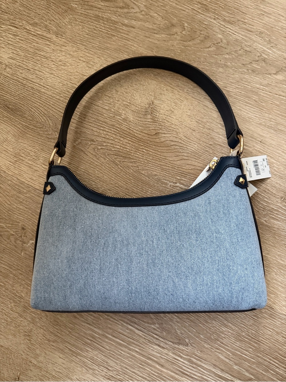MICHAEL KORS MAEVE DENIM MD POUCHETTE - Picture 2 of 7